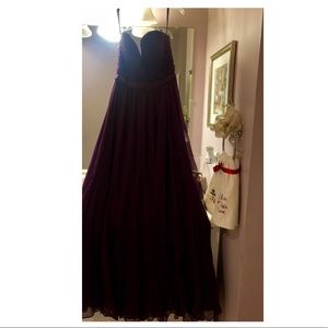 Elegant Sweetheart Neckline strapless Maxi Dress